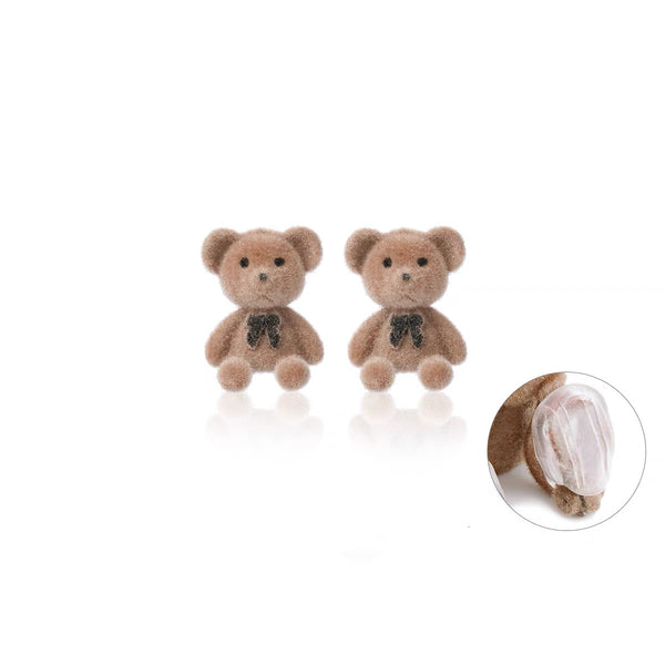 Sweet Bear And Rabbit Earrings/Clips PN6453