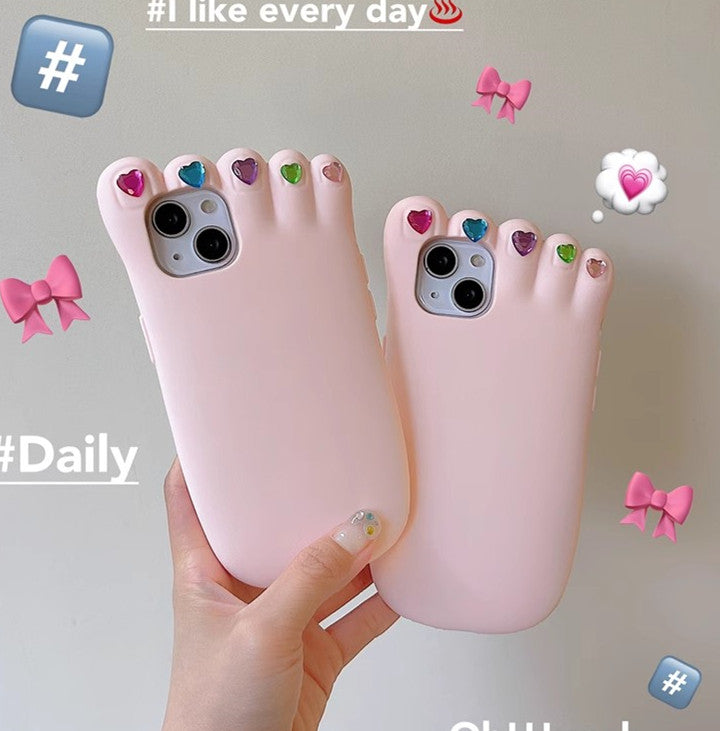 Cute Foot Phone Case for iPhone 11/11pro/11pro max/12/12pro/12pro