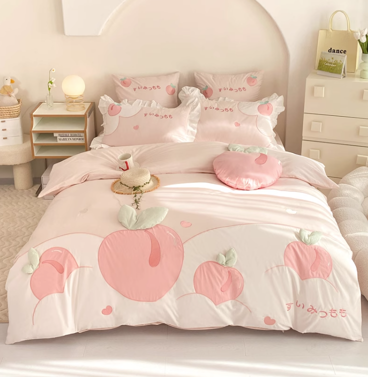 Sweet Peaches Bedding Set PN5900 Pennycrafts