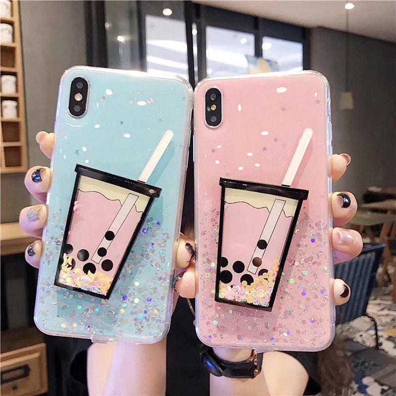 Cute Quicksand Bubble Tea Phone Case for iphone 6/6s/6plus/6splus/7/7p –  Pennycrafts