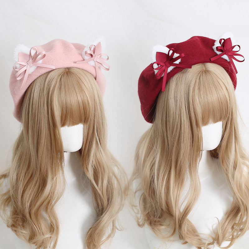 Lovely Cat Ears Lolita Beret PN4633 – Pennycrafts display picture 1