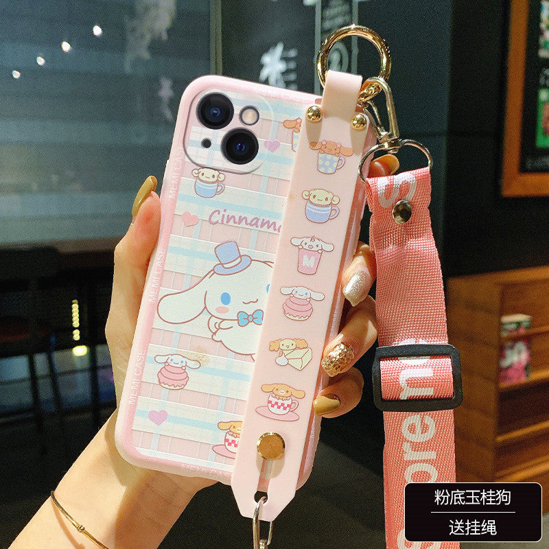 Cartoon Anime Wrist Strap Bracket Phone Case for iphone 7/7plus/8/8P/X –  Pennycrafts