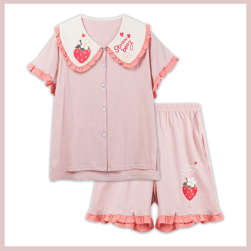 REVIEW FOR  Lovely Strawberry Pajamas Set YV40241