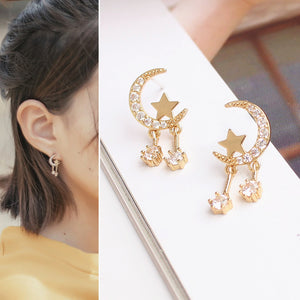 Fashion Moon And Star Earrings/Clips PN3502