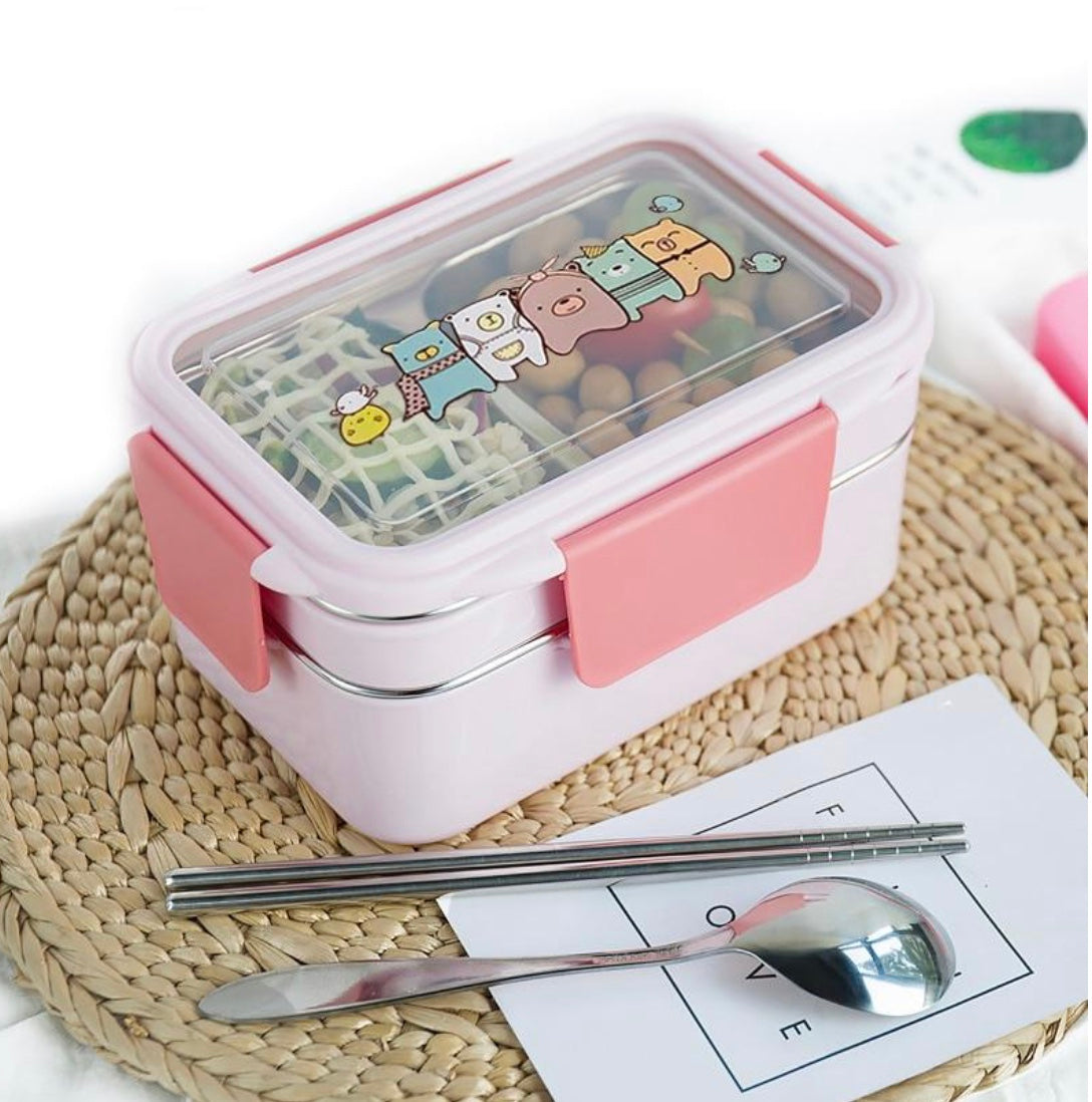  IXUNFOC Anime Lunch Box, Girls Reusable Lunch Box