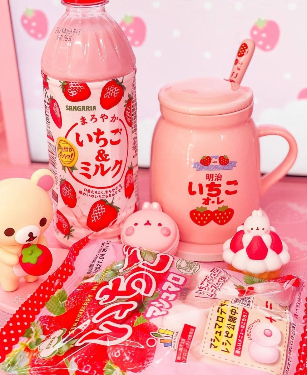 Cute Strawberry Coffee Mug 500ml - Kawaii Fashion Shop  Cute Asian  Japanese Harajuku Cute Kawaii Fashion Clothing