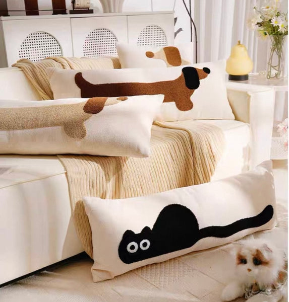 Cute Dog And Cat Pillow PN7174