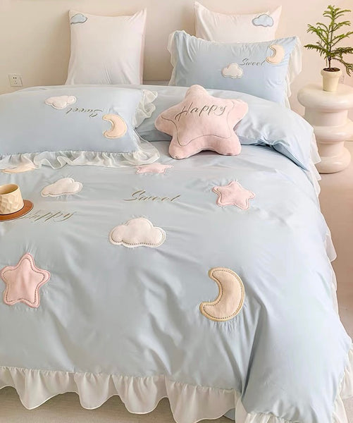 Kawaii Star And Moon Bedding Set PN7193