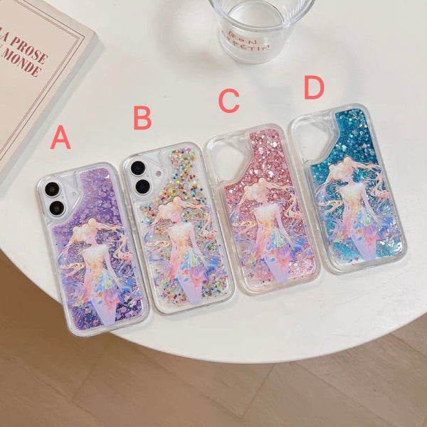 Sailormoon Liquid Phone Case for iPhone 11/11pro max/12/12pro max/13/13pro/13pro max/14/14pro/14pro max/15/15pro/15pro max/16/16pro/16pro max PN7253