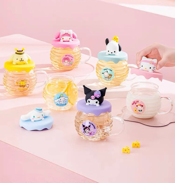 Cartoon Anime Glass Water Cups PN7264
