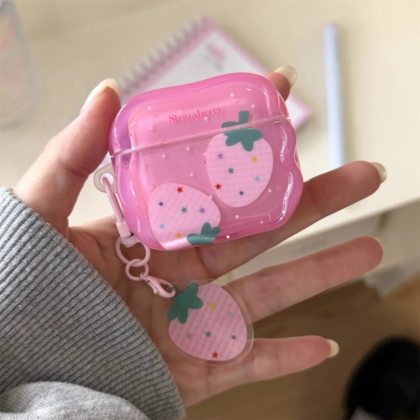 Strawberry Airpods Case For Iphone PN7239