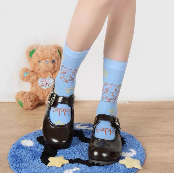 Cute Bunny And Cat Socks PN7161