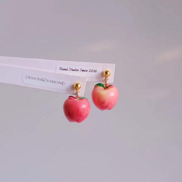 Cute Apple Earrings/Clips PN7376