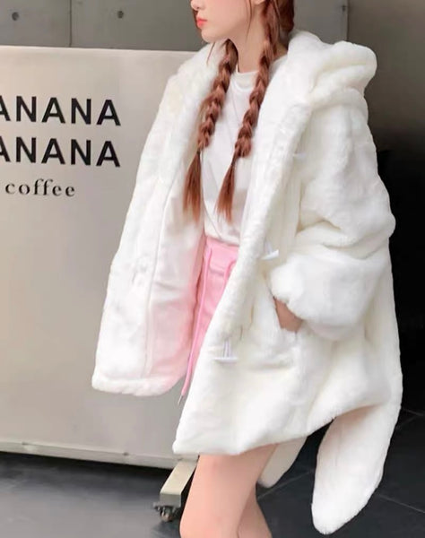 Cute Long Ear Soft Coat PN7273