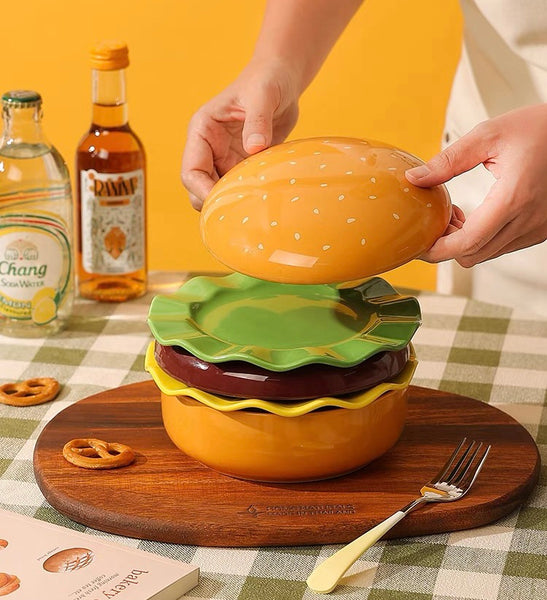 Kawaii Hamburger Tableware Set  PN7127