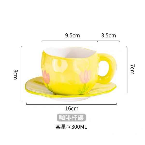 Fashion Coffee Cup Plate Set PN7216