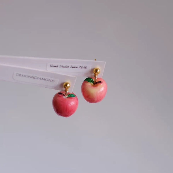 Cute Apple Earrings/Clips PN7376