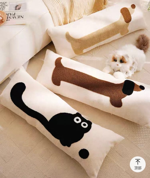 Cute Dog And Cat Pillow PN7174