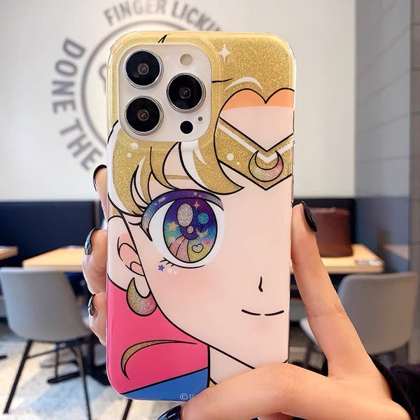 Kawaii Sailormoon Phone Case for iPhone 11/12/12pro/12pro max/13/13pro/13pro max/14/14pro/14pro max/15/15pro/15pro max PN6416