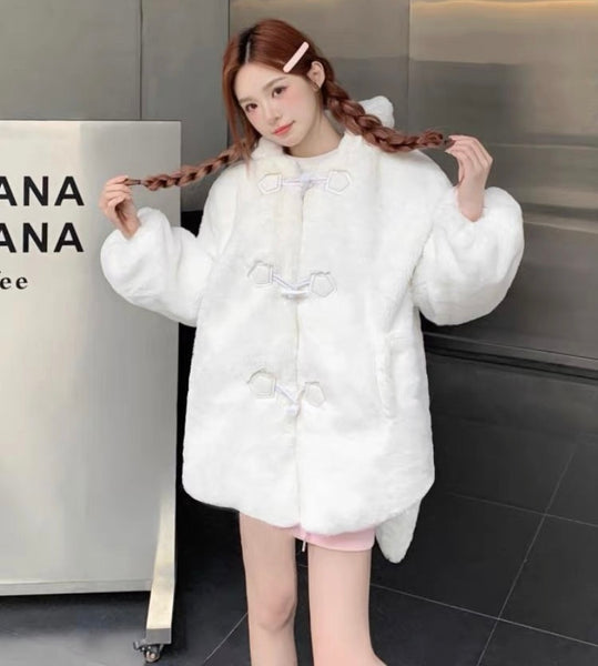 Cute Long Ear Soft Coat PN7273
