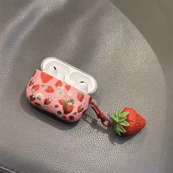 Kawaii Strawberry Airpods Case For Iphone PN7399