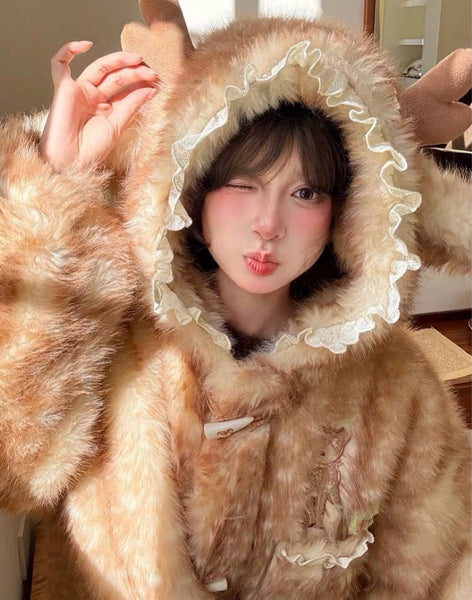 Fashion Deer Soft Coat PN7320