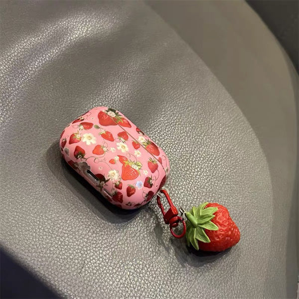 Kawaii Strawberry Airpods Case For Iphone PN7399