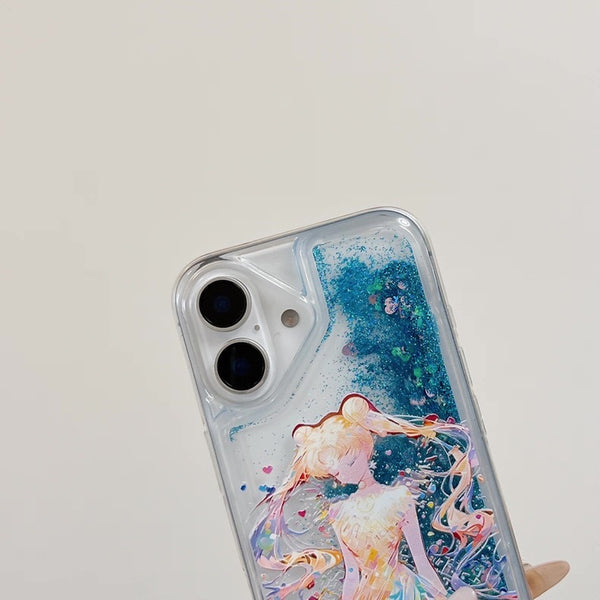 Sailormoon Liquid Phone Case for iPhone 11/11pro max/12/12pro max/13/13pro/13pro max/14/14pro/14pro max/15/15pro/15pro max/16/16pro/16pro max PN7253