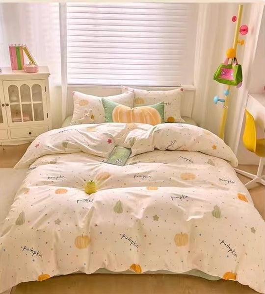 Kawaii Pumpkin Bedding Set PN7383