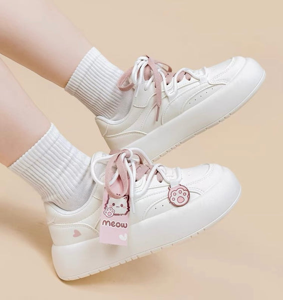 Kawaii Paw White Shoes PN7154