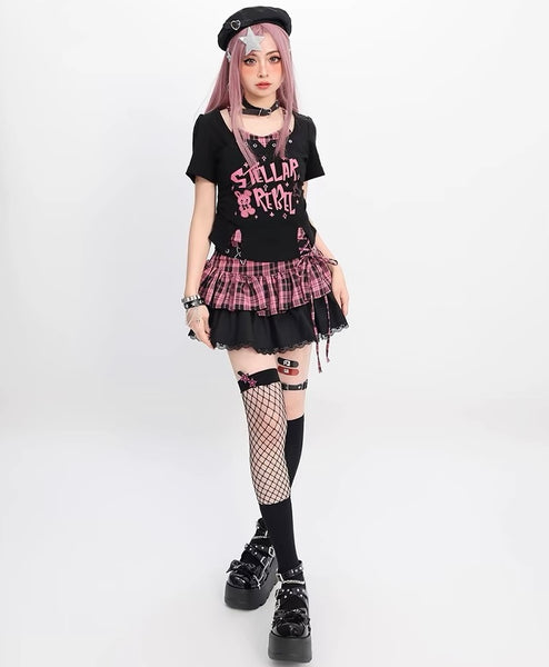 Fashion Girl Tshirt And Skirt Set PN7053