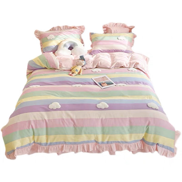 Kawaii Rainbow Bedding Set PN7187