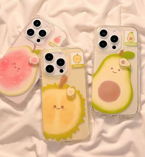 Cute Fruits Phone Case for iPhone 13/13pro/13pro max/14/14pro/14pro max/15/15pro/15pro max/16/16pro/16pro max/17/17pro/17pro max PN7403