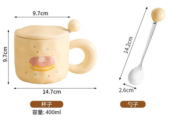 Kawaii Bread Mug PN7134