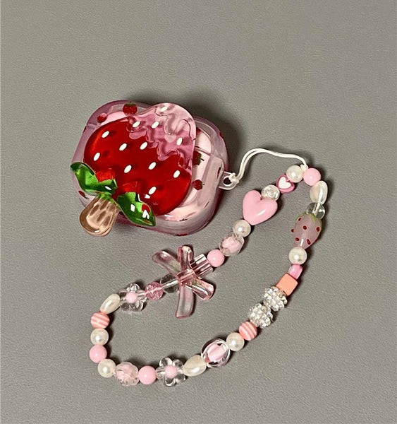 Strawberry Airpods Case For Iphone PN6744