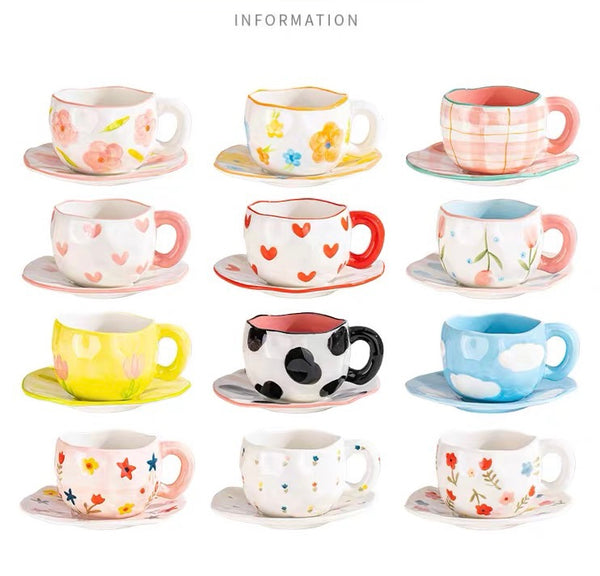 Fashion Coffee Cup Plate Set PN7216