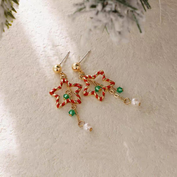 Christmas Star Earrings/Clips PN7199