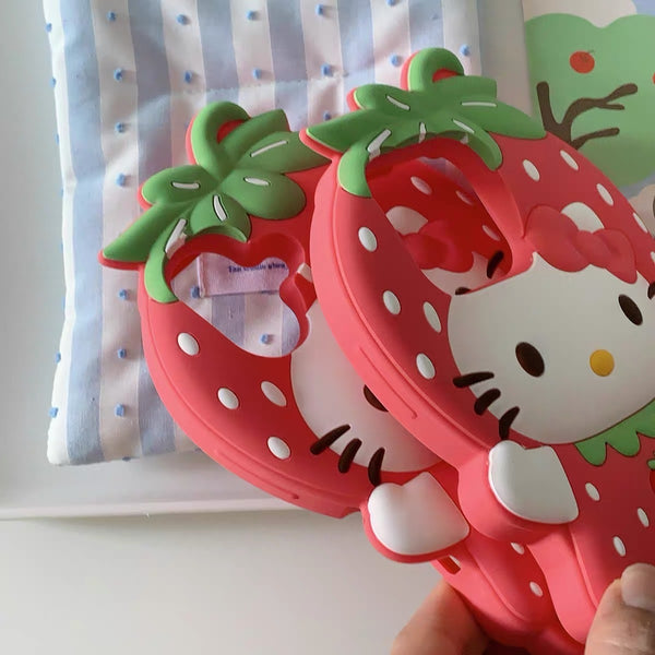 Strawberry Kitty Phone Case for iPhone 11/12/12pro/12pro max/13/13pro/13pro max/14/14pro/14pro max/15/15pro/15pro max/16/16pro/16pro max PN7293