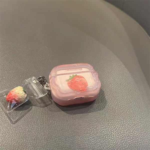 Cute Strawberry Airpods Case For Iphone PN7398