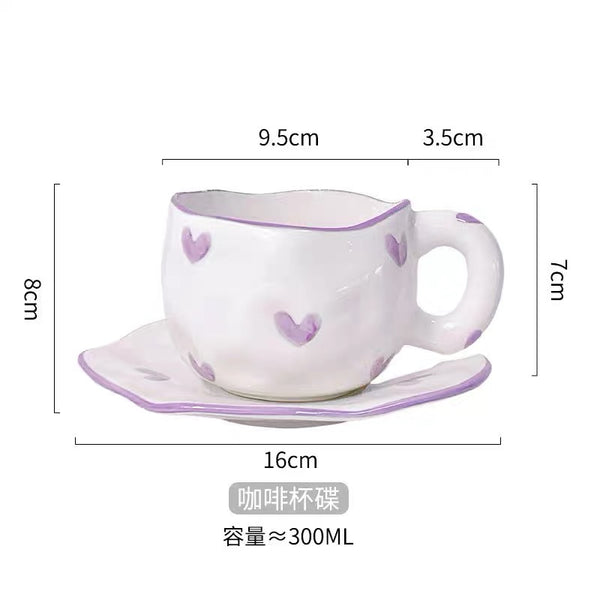 Fashion Coffee Cup Plate Set PN7216