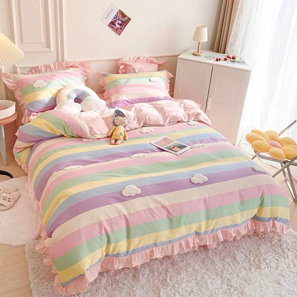 Kawaii Rainbow Bedding Set PN7187