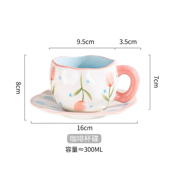Fashion Coffee Cup Plate Set PN7216