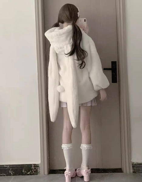 Cute Long Ear Soft Coat PN7273