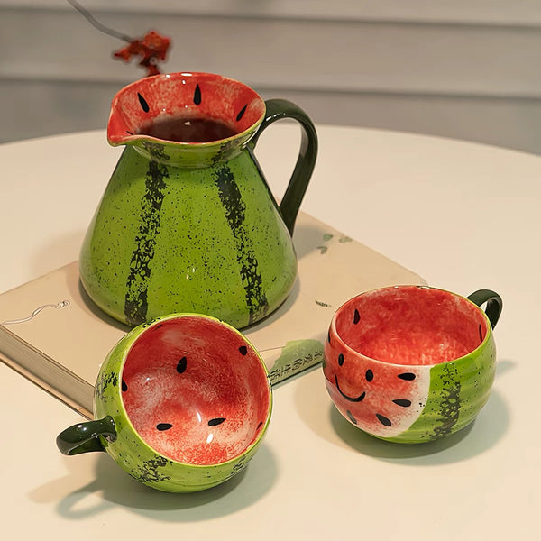 Fashion Watermelon Teapot And Bottle PN7395