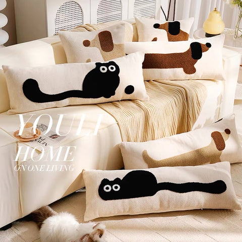 Cute Dog And Cat Pillow PN7174