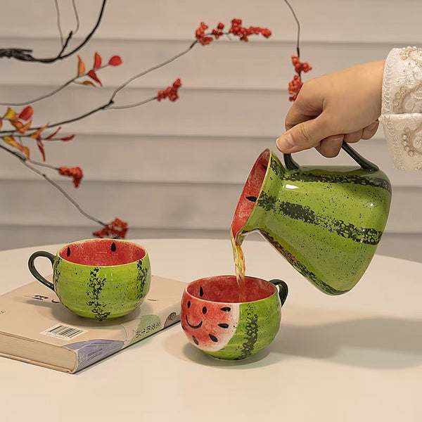 Fashion Watermelon Teapot And Bottle PN7395