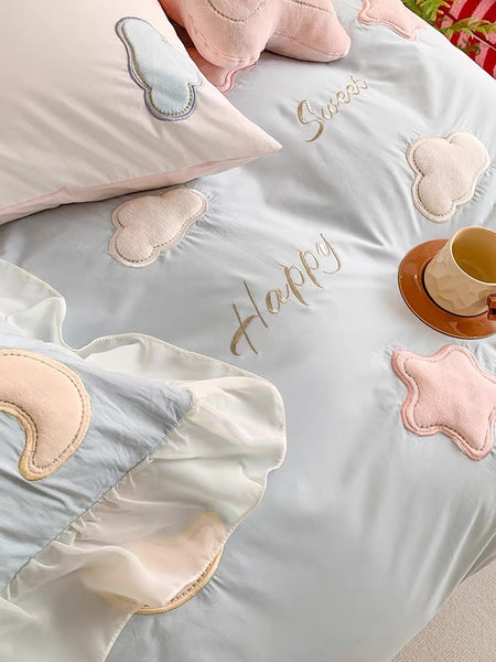 Kawaii Star And Moon Bedding Set PN7193