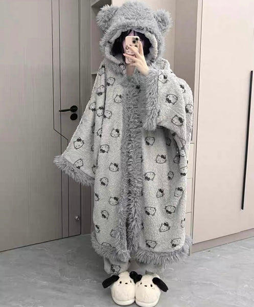 Cute Winter Pajamas Gown PN7149