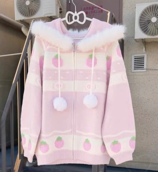 Kawaii Strawberry Coat PN7259