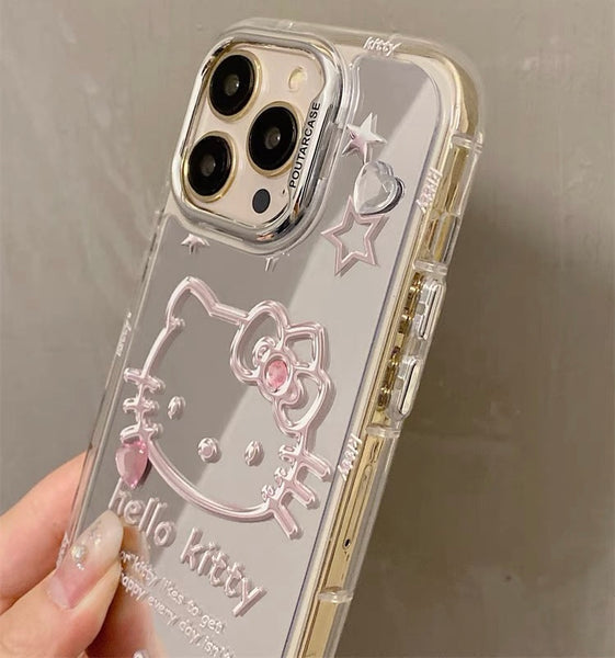 Kawaii Kitty Phone Case for iPhone 12/12pro/12pro max/13/13pro/13pro max/14/14 pro/14pro max/15/15pro/15pro max PN6402